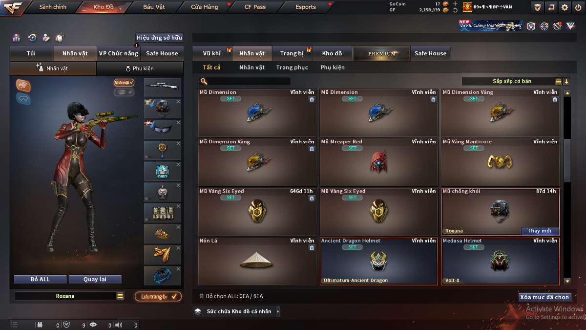 shop acc cf uy tin gia re